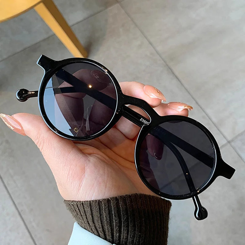 round cat eye sunglasses