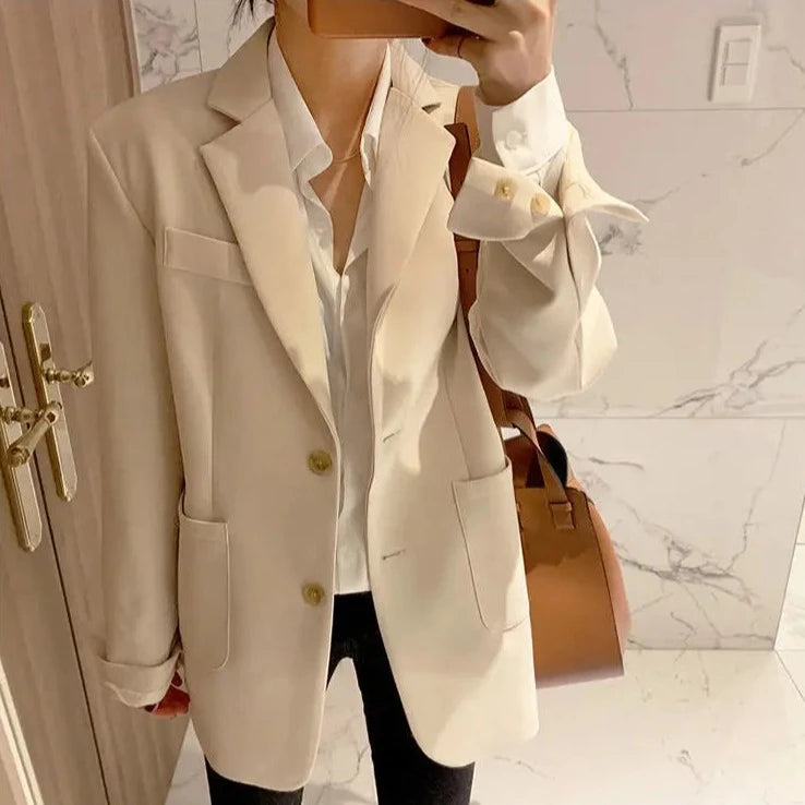 single breasted casual blazers