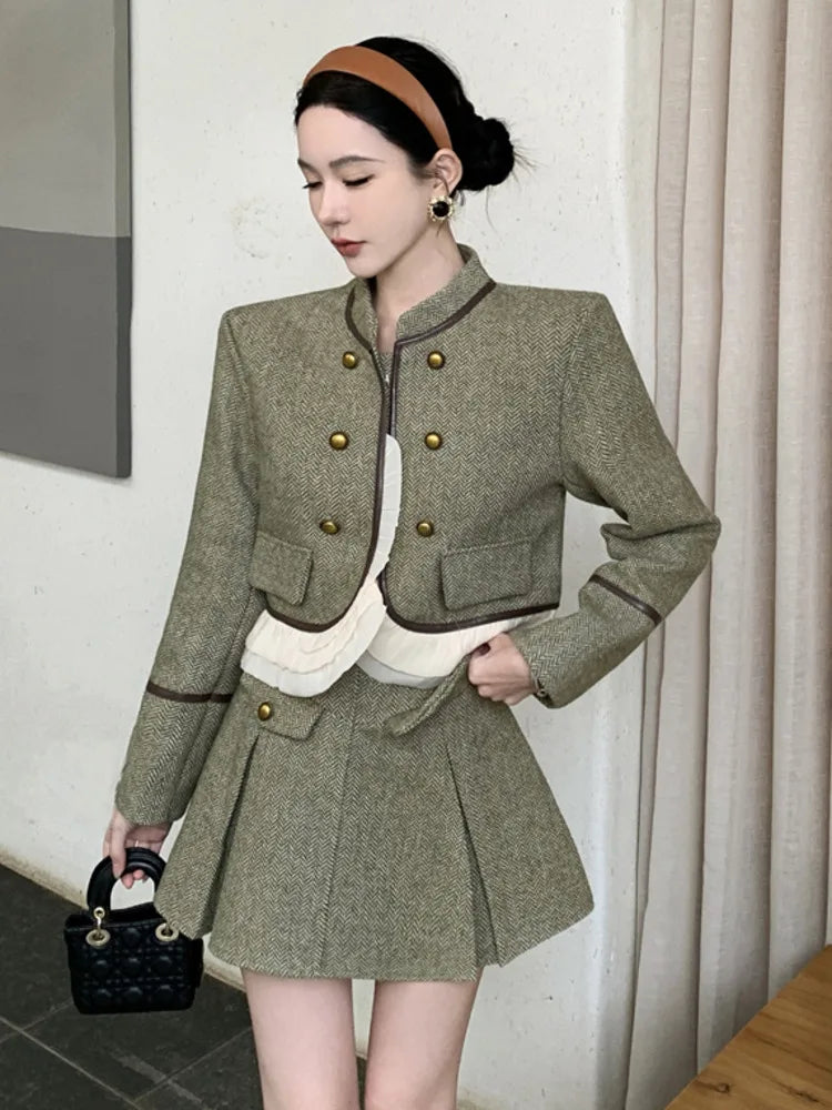 french vintage jacket coat + skirt suits