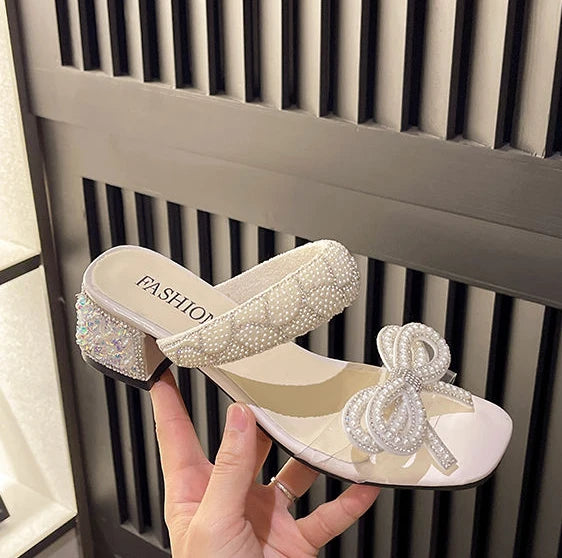 crystals rhenstone slippers