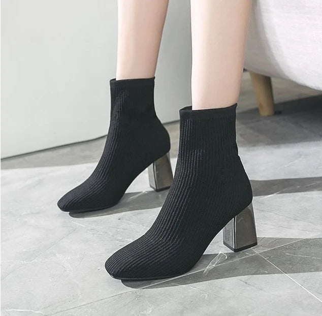 sock gothic waterproof ankle boots