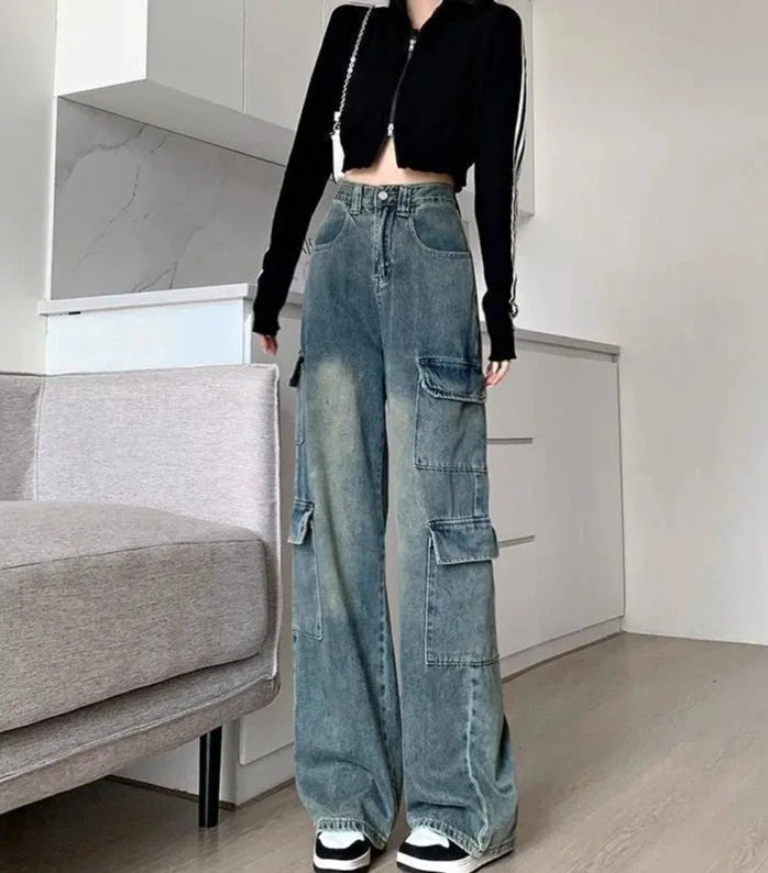 baggy cargo jeans