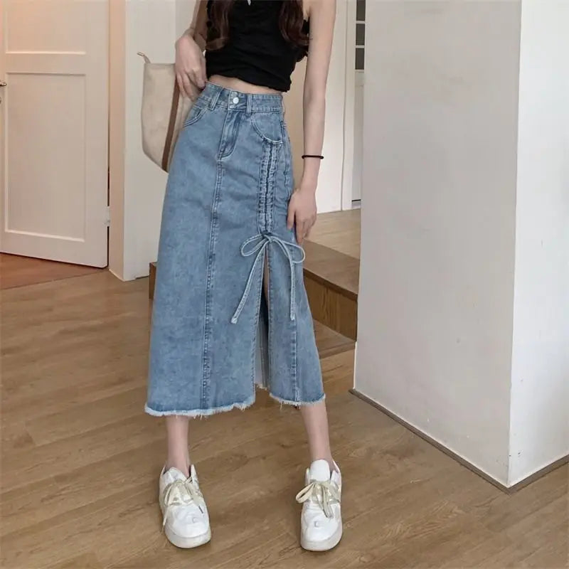 bandage denim skirts