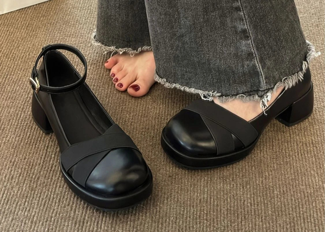 bonded leather mary janes