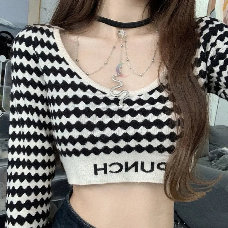 argyle pattern short pullovers