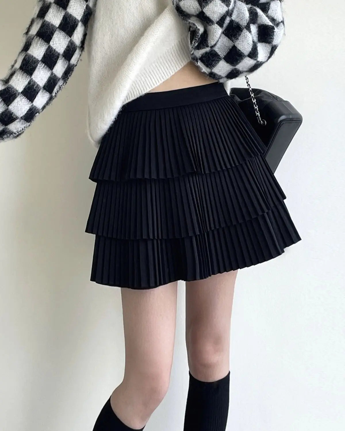 pleated mini skirts