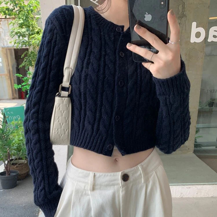 knitted cropped cardigans