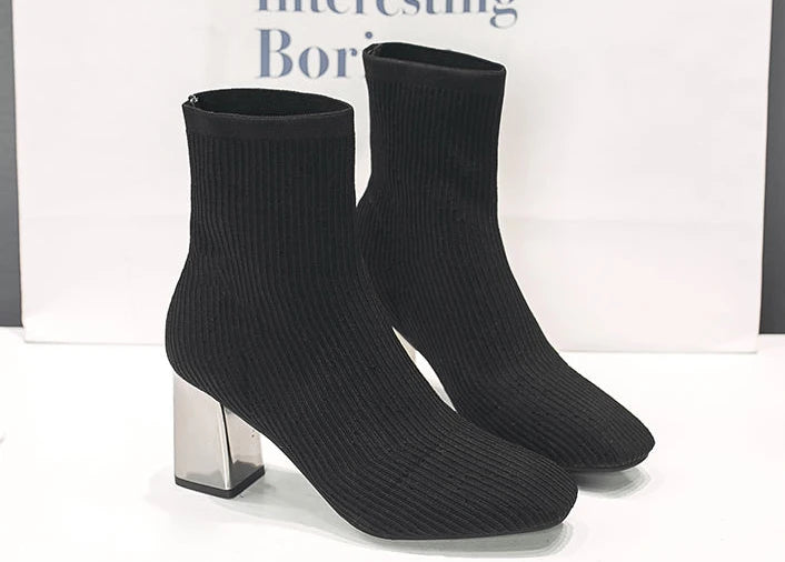 sock gothic waterproof ankle boots