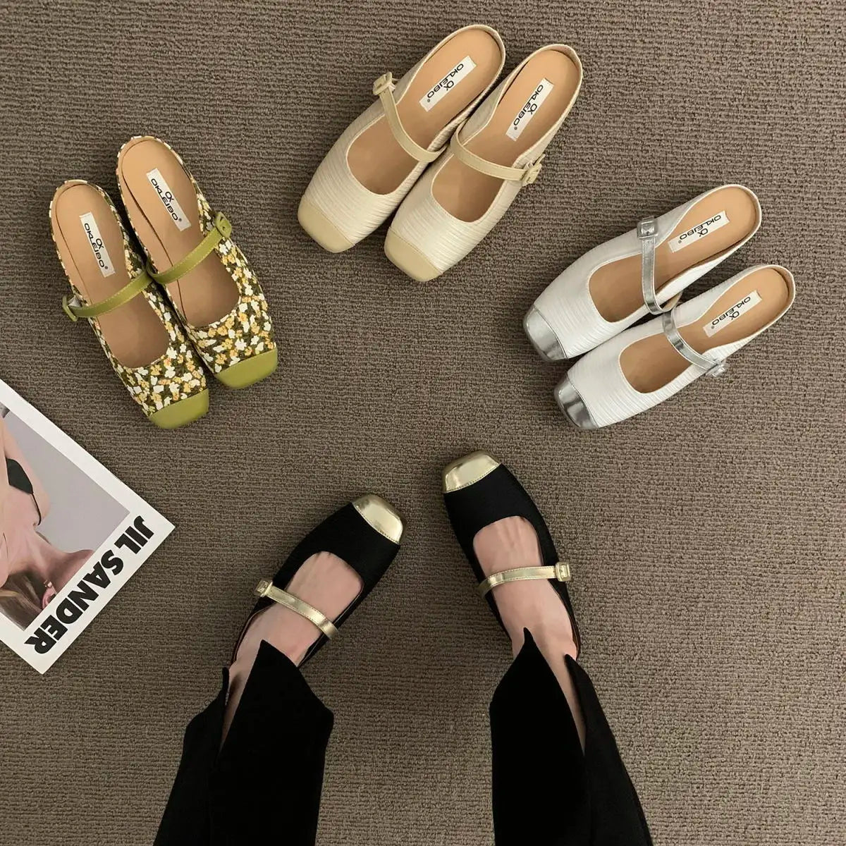 strap flat sandals