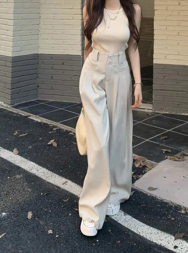 charming casual wide leg pants