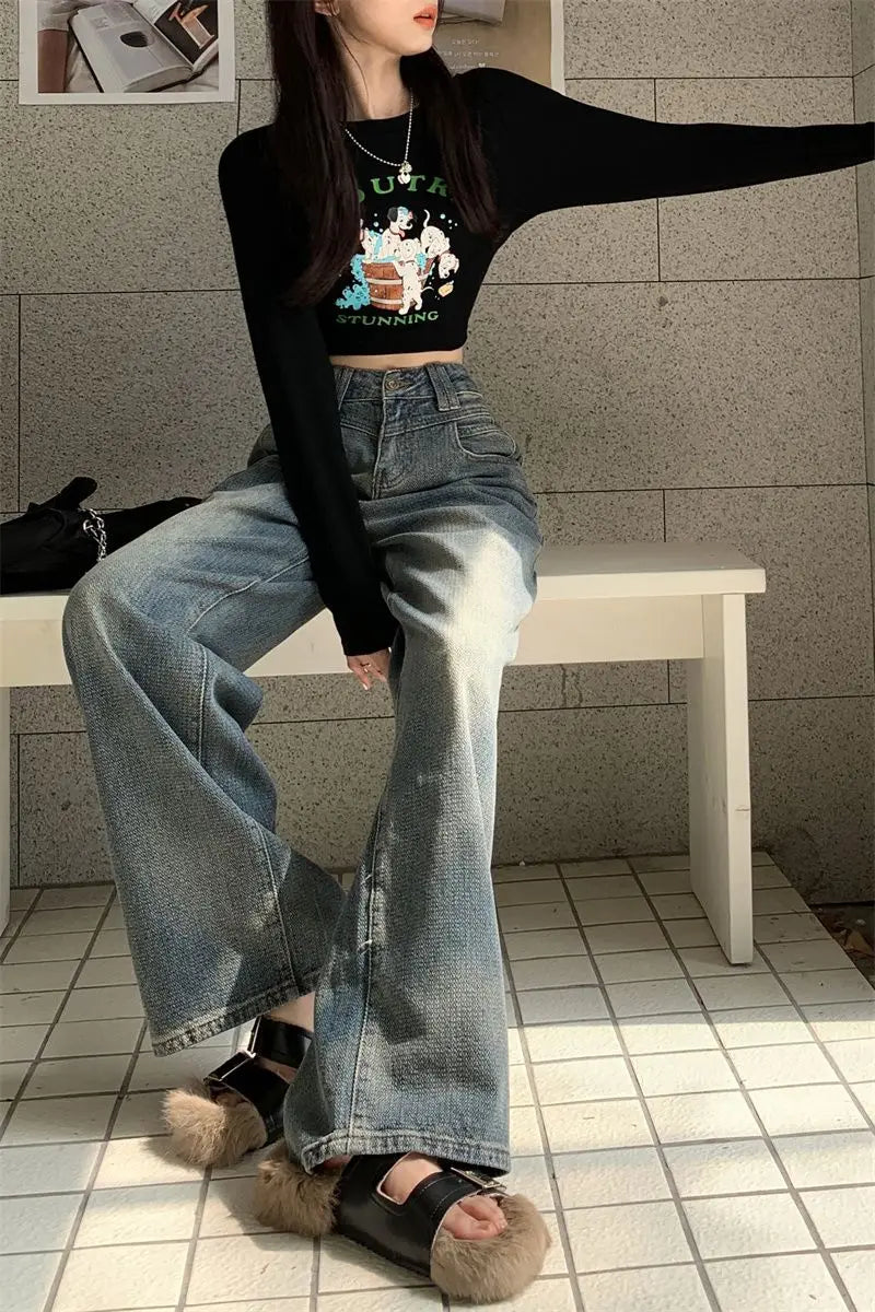 vintage wide leg jeans