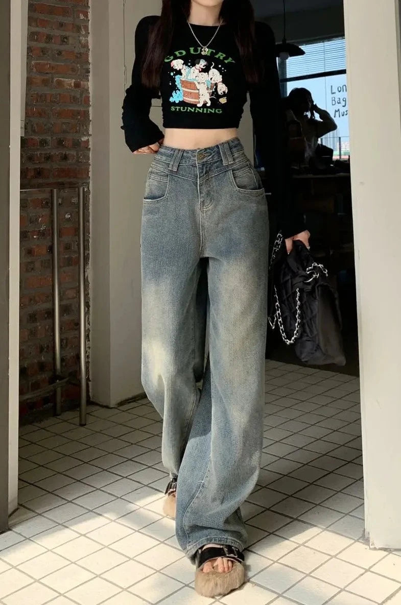 vintage wide leg jeans