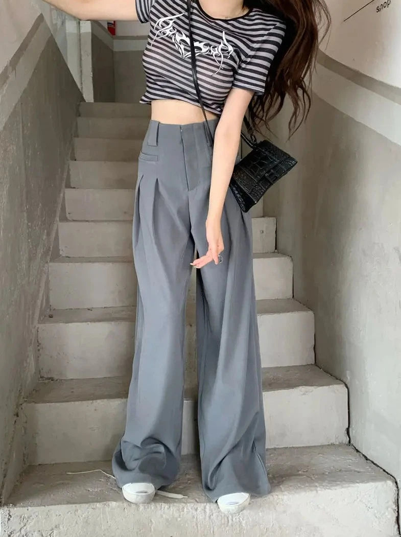 charming casual wide leg pants