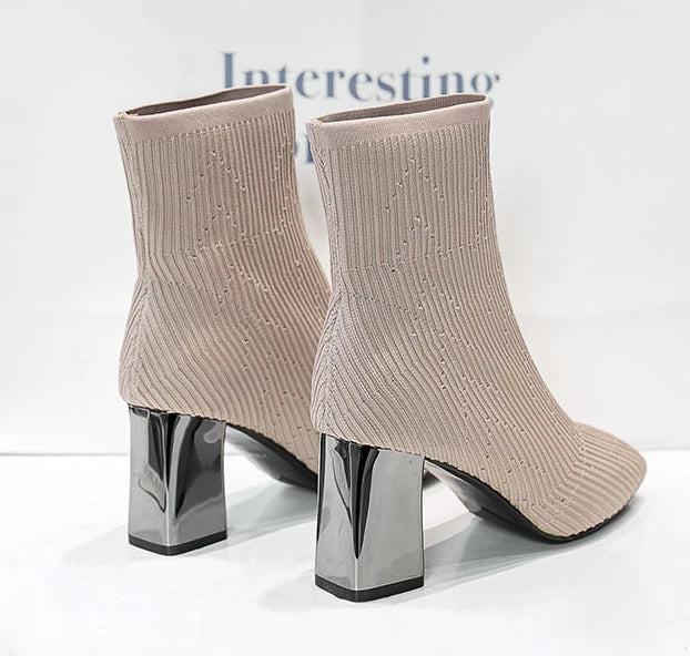 sock gothic waterproof ankle boots