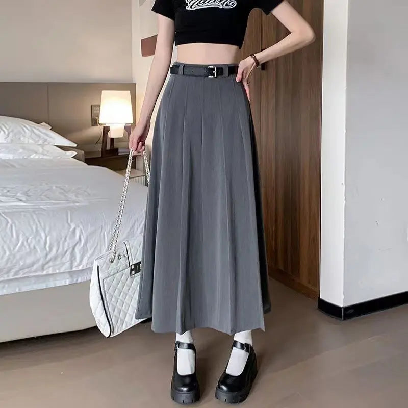 midi design fold skirts