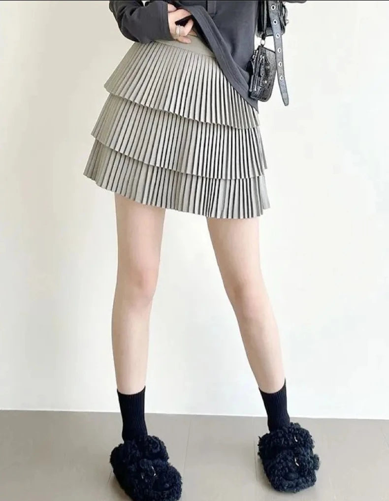 pleated mini skirts