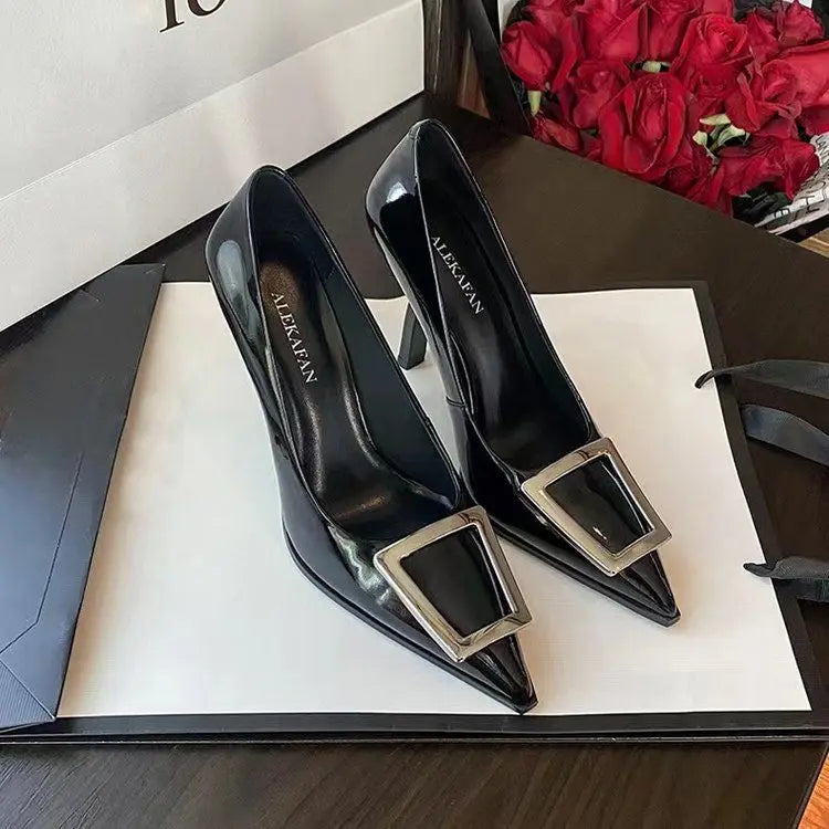 black formal high heels