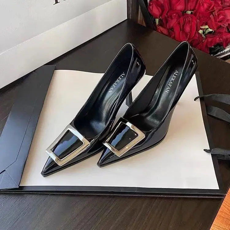 black formal high heels