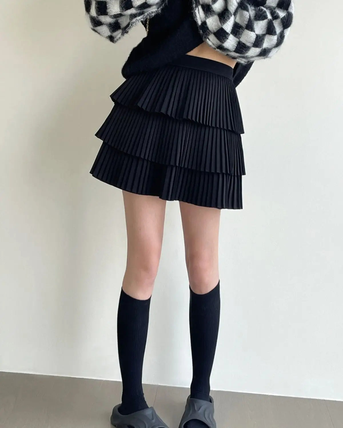 pleated mini skirts