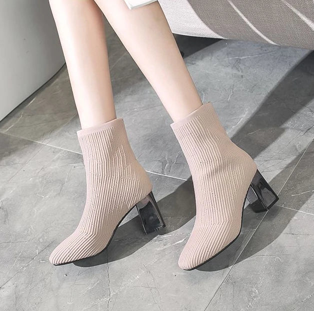 sock gothic waterproof ankle boots