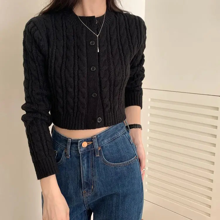 knitted cropped cardigans