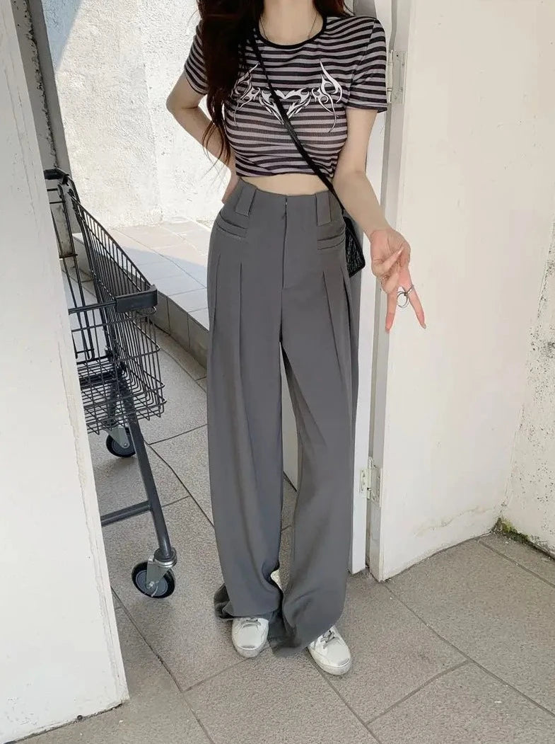 charming casual wide leg pants