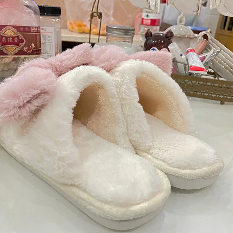 butterfly-knot design slippers