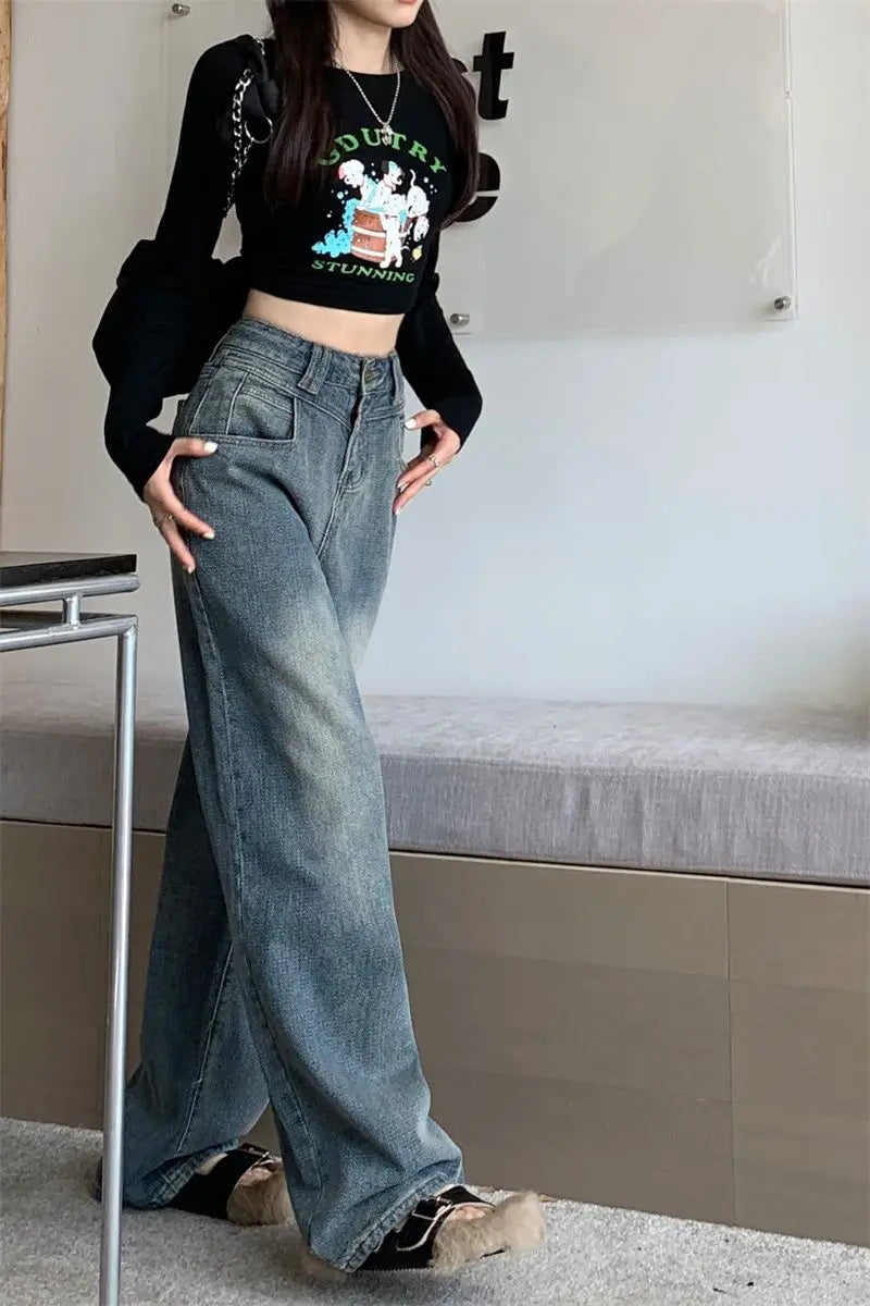 vintage wide leg jeans