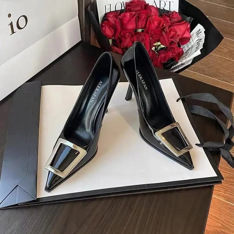 black formal high heels