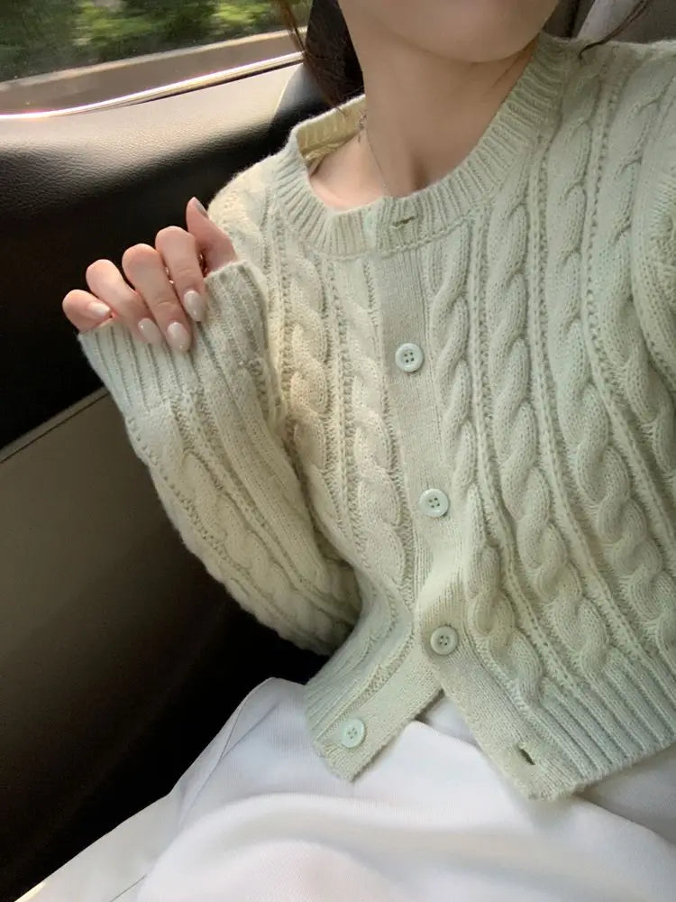 knitted cropped cardigans