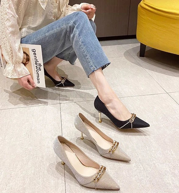 formal pointed toe high heels