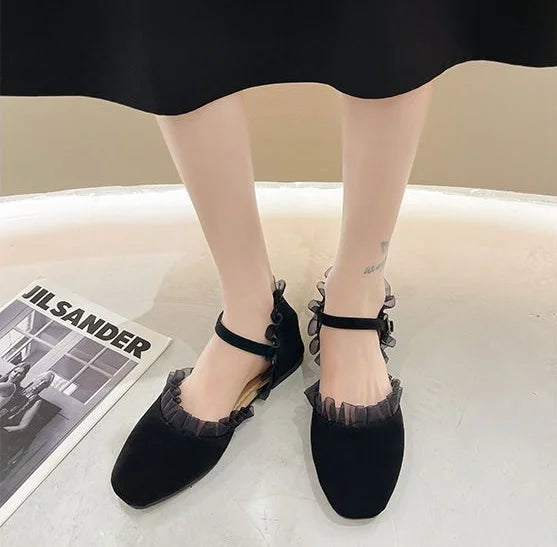 square toe flat sandals