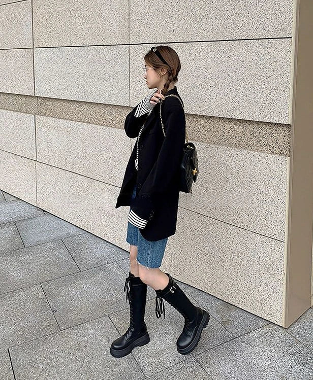 gothic long chelsea boots