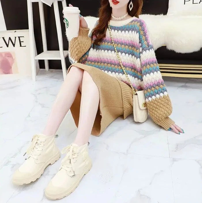 sweater pullover & skirts set