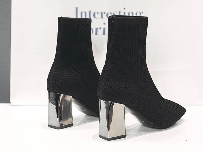 sock gothic waterproof ankle boots