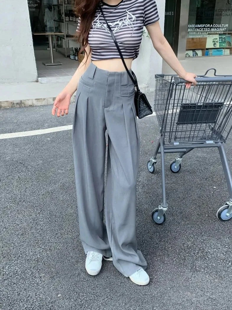 charming casual wide leg pants