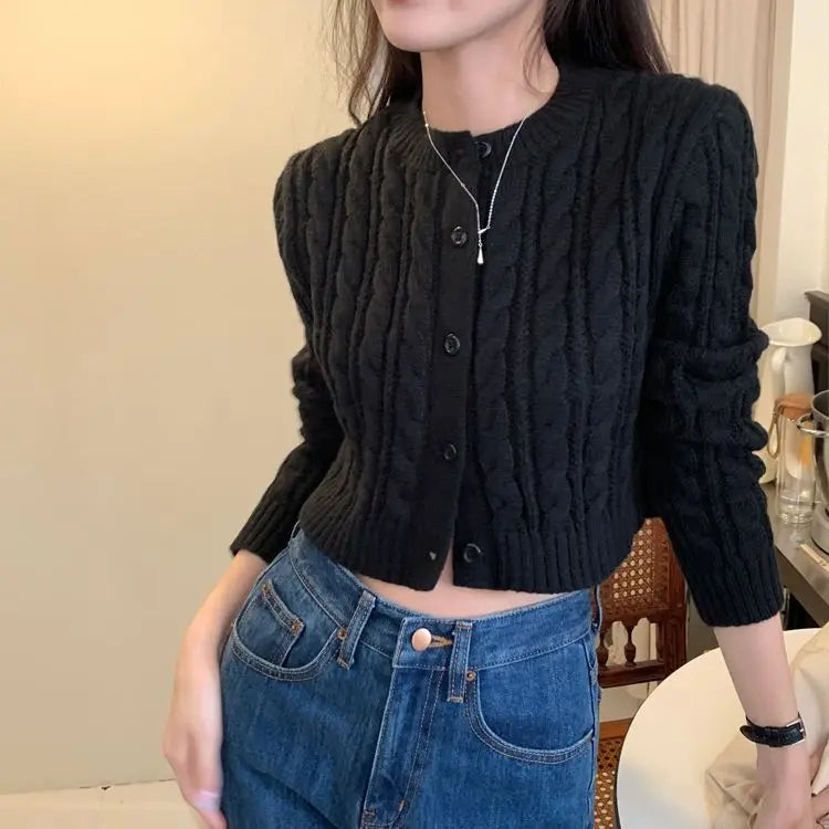 knitted cropped cardigans