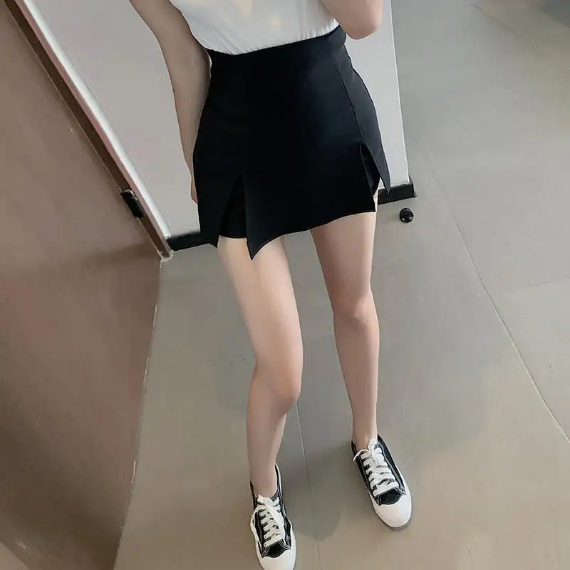 high waist booty short skirts