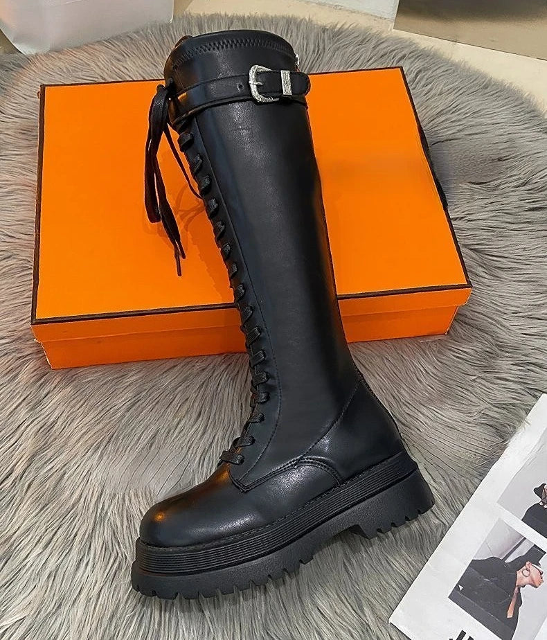 gothic long chelsea boots