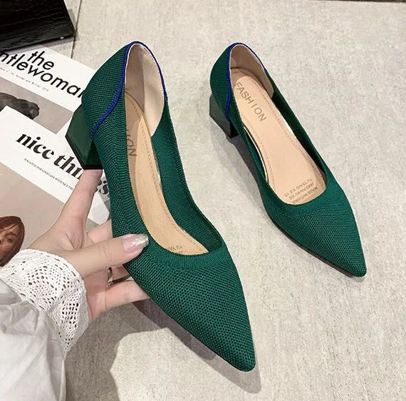 mesh pointed toe vulcanized shoes