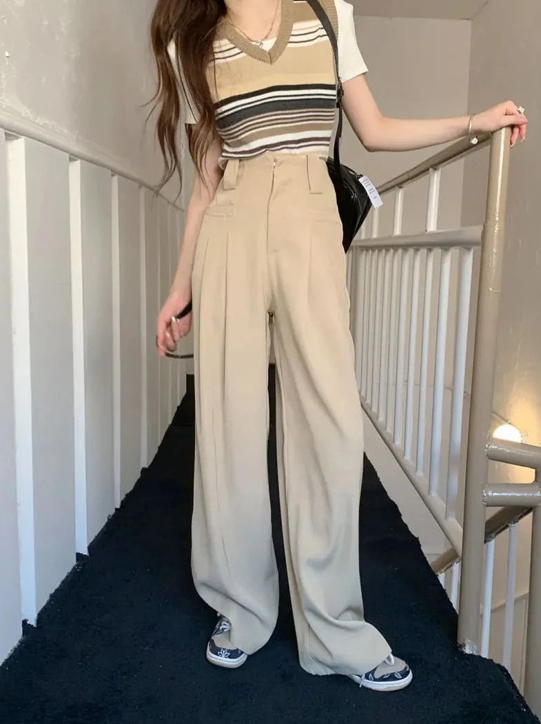 charming casual wide leg pants