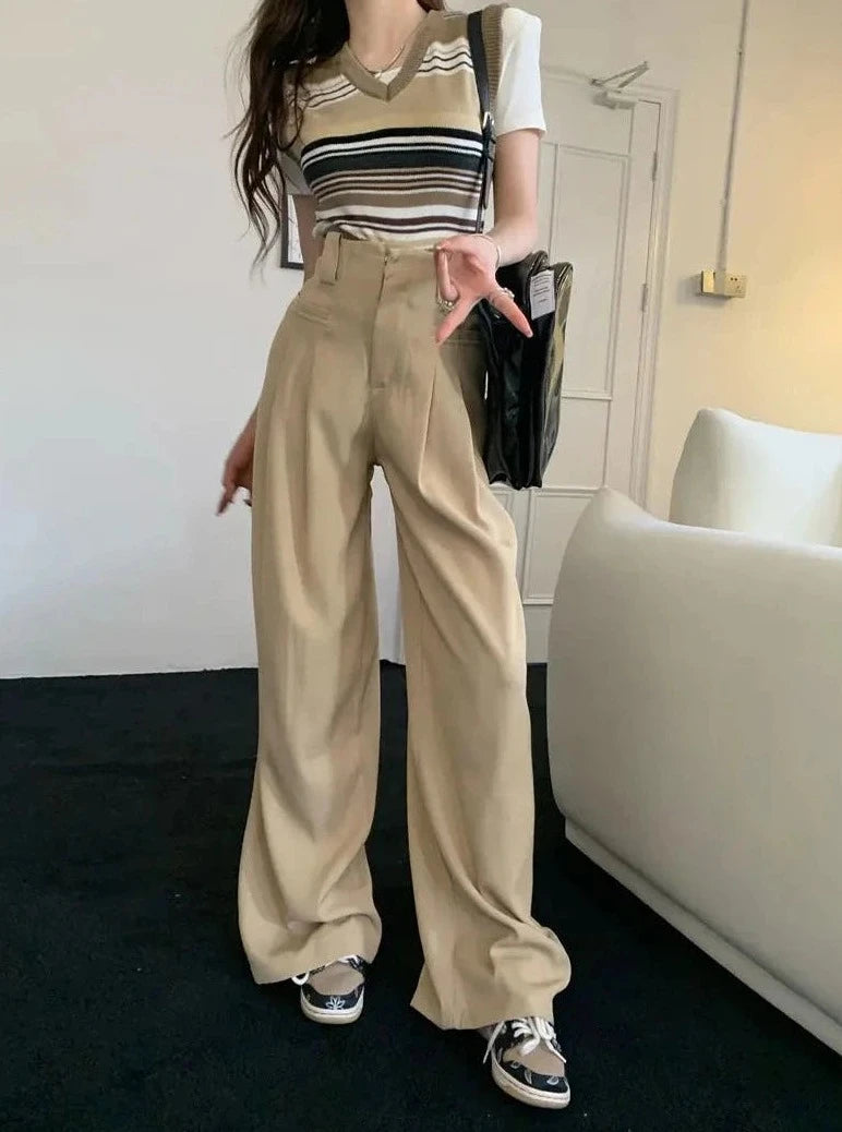 charming casual wide leg pants