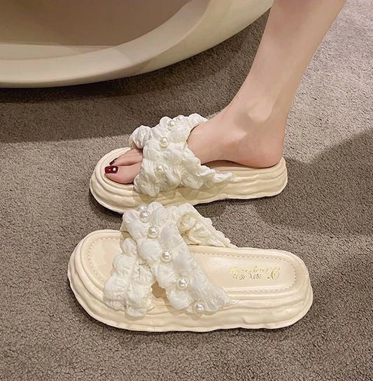 thick slides jewelry slippers