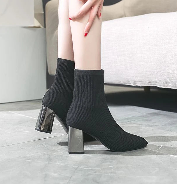 sock gothic waterproof ankle boots