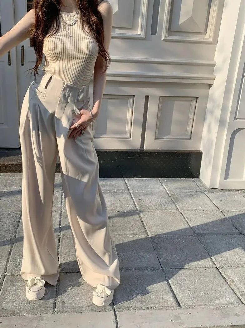 charming casual wide leg pants