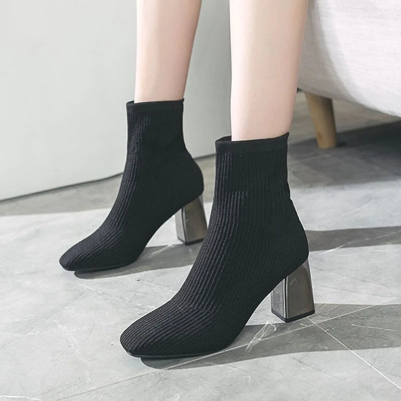 sock gothic waterproof ankle boots