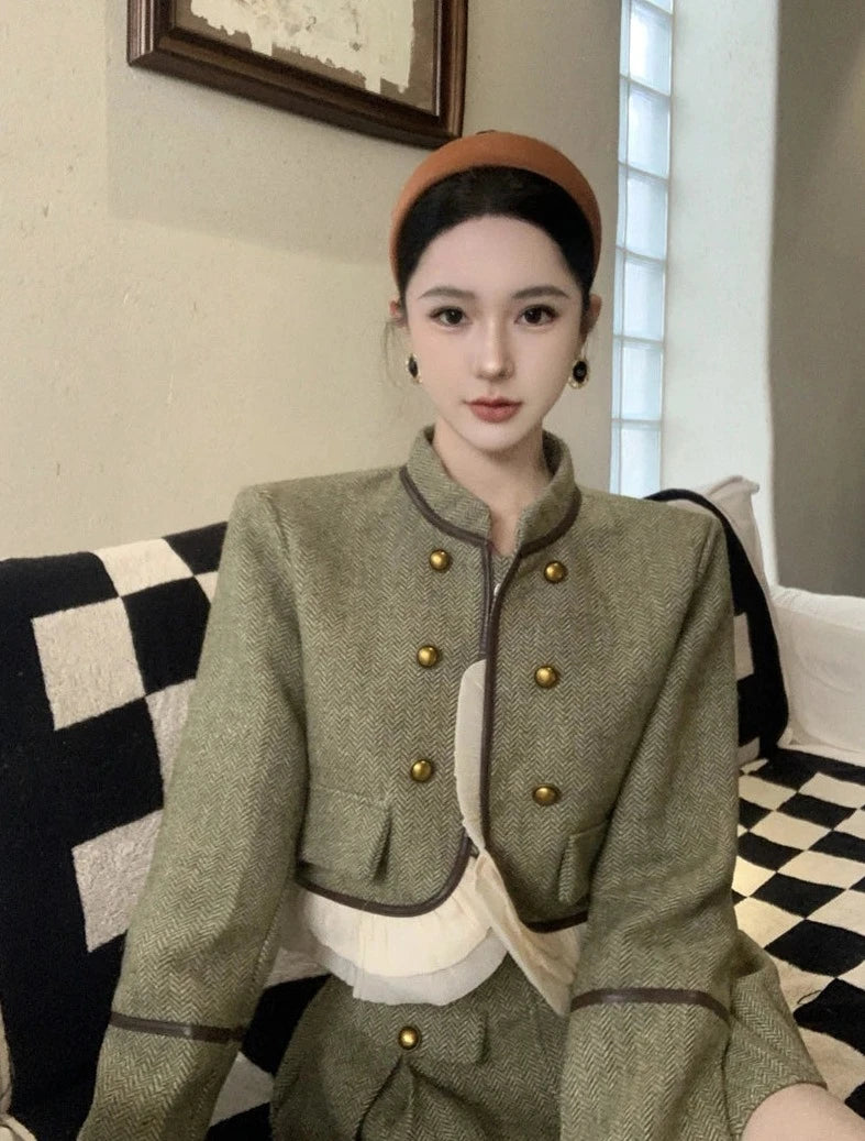 french vintage jacket coat + skirt suits