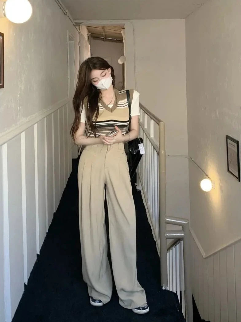 charming casual wide leg pants