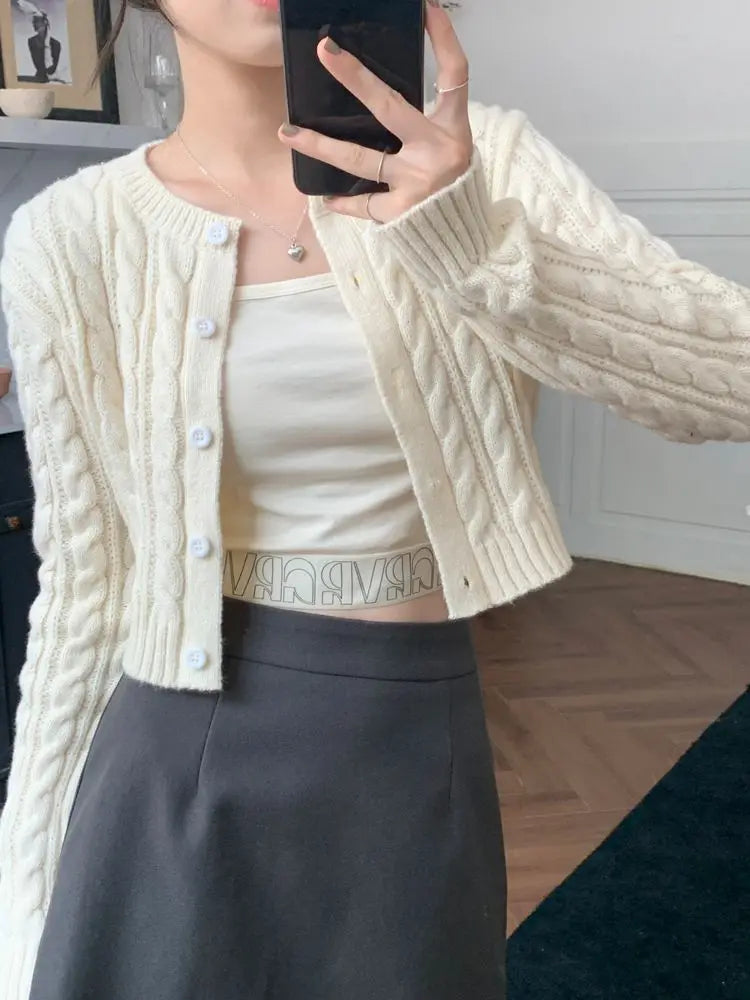 knitted cropped cardigans