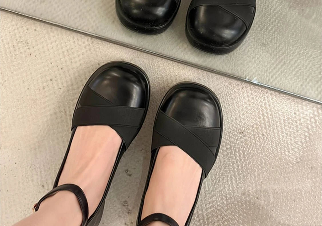 bonded leather mary janes